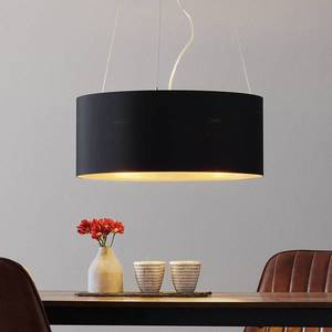 EGLO Textilná závesná lampa Lecio, 53 cm čierna vyobraziť