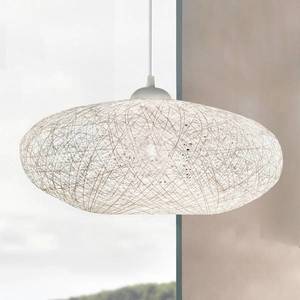 EGLO Textilná závesná lampa Campilo v bielej vyobraziť