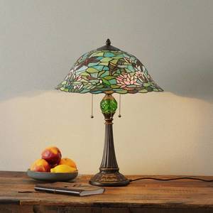 Clayre&Eef Magická stolná lampa Waterlily v štýle Tiffany vyobraziť