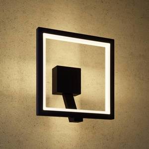 Lucande Vonkajšie nástenné LED svietidlo Square grafitové vyobraziť