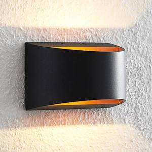 Arcchio Arcchio Jasina nástenná LED, polguľatá, čierna vyobraziť