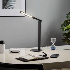 Fabas Luce LED lampa na písací stôl Ideal stmievač čierna vyobraziť