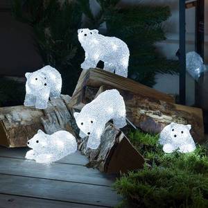 Konstsmide Christmas LED svietiace figúrky ľadových medveďov do exteriéru, sada 5 ks vyobraziť