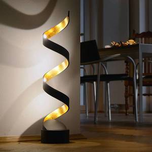 Eco-Light Stolná LED lampa Helix, výška 66 cm, čierno-zlatá vyobraziť