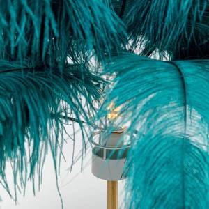 KARE KARE Feather Palm stolová lampa s perím, zelená vyobraziť