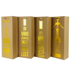 TORO Darčeková taška na víno TORO 36x12.5x8.5cm MIX zlatá tlač vyobraziť