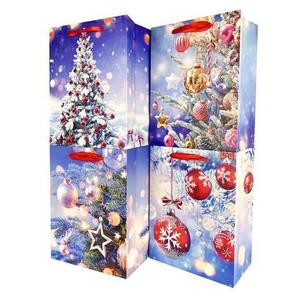 TORO Papierová darčeková taška TORO 40x30x12cm MIX vianočný sneh vyobraziť