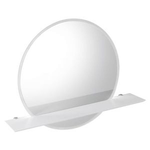 SAPHO - VISO guľaté zrkadlo s LED osvetlením a policou, ø 80cm, biela mat VS080-01 vyobraziť