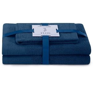 Sada 3 ks ručníků FLOSS klasický styl námořnická modrá vyobraziť