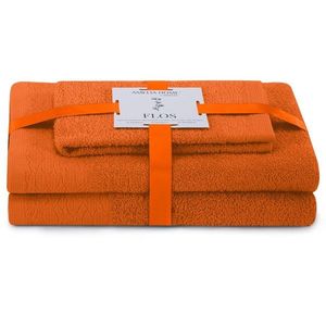 Súprava 3 ks uterákov FLOSS klasický štýl oranžová vyobraziť
