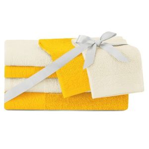Sada 6 ks uterákov FLOSS klasický štýl žltá vyobraziť