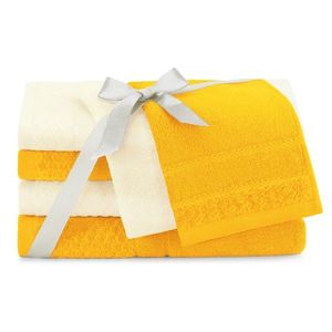 Sada 6 ks ručníků RUBRUM klasický styl žlutá vyobraziť
