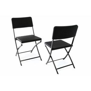 Garthen 37104 Sada 2 skladacích polyratanových stoličiek 80 x 40 cm vyobraziť