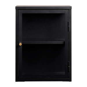 Čierna kovová vitrína 45x60 cm Carmel – Unique Furniture vyobraziť