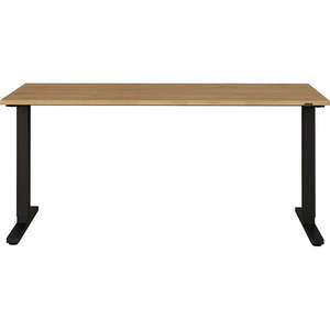 Pracovný stôl s elektricky nastaviteľnou výškou s doskou v dubovom dekore 80x160 cm Agenda – Germania vyobraziť