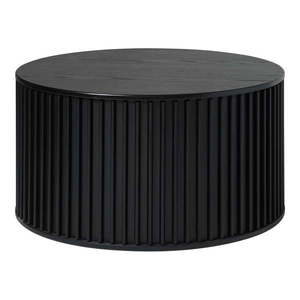 Čierny okrúhly konferenčný stolík ø 85 cm Siena – Unique Furniture vyobraziť