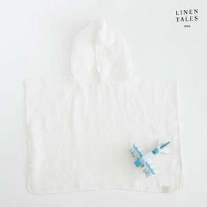 Biely ľanový detský župan veľkosť 1-2 roky - Linen Tales vyobraziť
