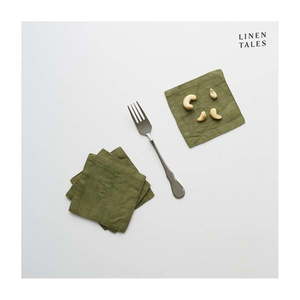 Zelené látkové obrúsky v súprave 4 ks - Linen Tales vyobraziť
