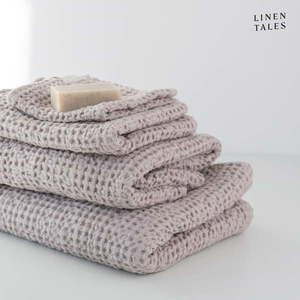 Svetloružové uteráky a osušky v súprave 3 ks Honeycomb - Linen Tales vyobraziť