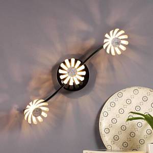 Eco-Light Nástenné LED svietidlo Bloom, 3-plameňové striebro vyobraziť
