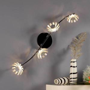 Eco-Light Nástenné LED svietidlo Bloom 4-plameňové striebro vyobraziť