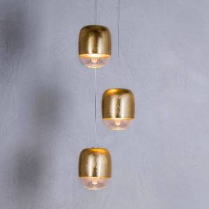 Prandina Prandina Gong mini S1 závesná lampa zlatá vyobraziť