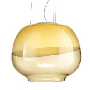 Vistosi Dizajnová závesná lampa Mirage SP, jantár vyobraziť