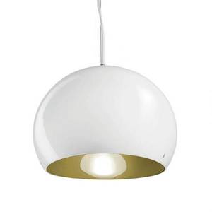 Vistosi Závesná lampa Surface Ø 27 cm E27 biela/zelená vyobraziť