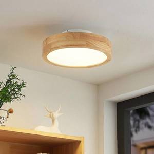Lindby Lindby Lanira stropné LED svietidlo dub, 30 cm vyobraziť