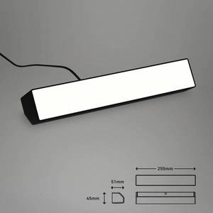 Briloner LED nástenná umývačka Muro S, CCT, RGB, stmievateľná, čierna vyobraziť