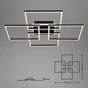 Briloner Stropné svietidlo Frame S LED, 72, 4x72, 4 cm, čierne vyobraziť