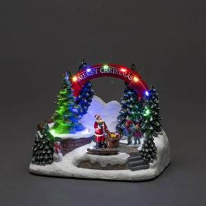 Konstsmide Christmas Dekoračné LED svietidlo Santa a deti, s hudbou vyobraziť
