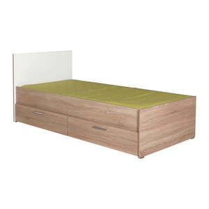 Biela/prírodná detská posteľ s úložným priestorom 90x190 cm – Kalune Design vyobraziť