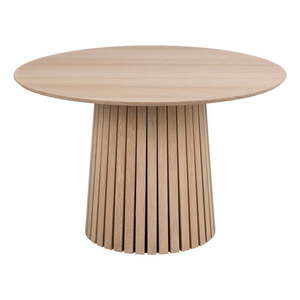 Jedálenský stôl so svetlou dubovou dýhou Actona Christo, ø 75 cm vyobraziť