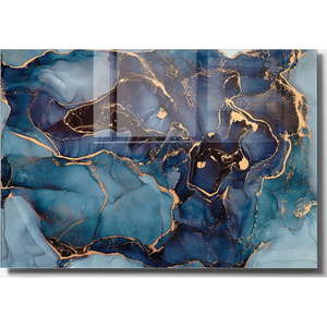 Sklenený obraz 100x70 cm Dark Marble - Wallity vyobraziť