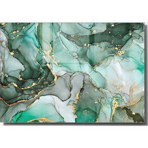 Sklenený obraz 100x70 cm Turquoise - Wallity vyobraziť