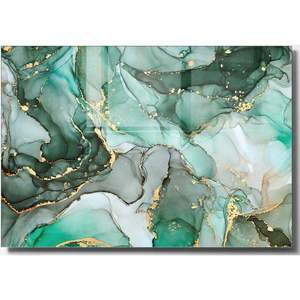 Sklenený obraz 70x50 cm Turquoise - Wallity vyobraziť