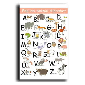 Detský obrázok 45x70 cm Alphabet – Wallity vyobraziť