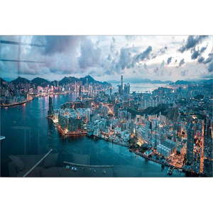 Sklenený obraz 70x50 cm Hongkong - Wallity vyobraziť