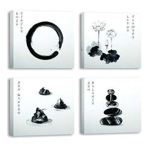 Obrazy v súprave 4 ks 30x30 cm Japanese Zen – Wallity vyobraziť
