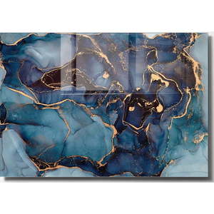 Sklenený obraz 70x50 cm Dark Marble - Wallity vyobraziť