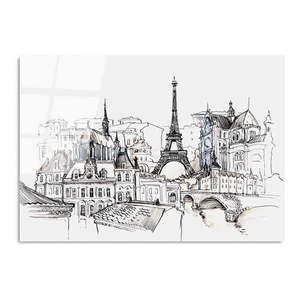 Sklenený obraz 70x100 cm Paris - Wallity vyobraziť