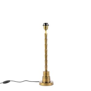 Stolná lampa v štýle art deco bronzová bez tienidla - Pisos vyobraziť