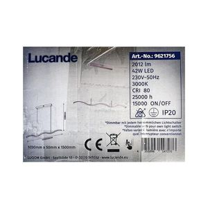 Lucande Lucande - LED Stmievateľný luster na lanku BRAMA LED/42W/230V vyobraziť