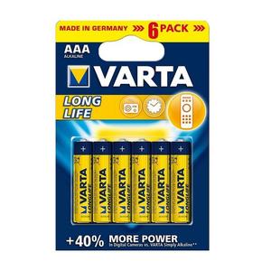 VARTA Varta 4103 - 6 ks Alkalické batérie LONGLIFE EXTRA AAA 1, 5V vyobraziť