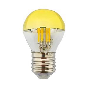 LED Žiarovka so zrkadlovým vrchlíkom DECOR MIRROR P45 E27/5W/230V 4200K zlatá vyobraziť