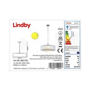 Lindby Lindby - LED Stmievateľný luster na lanku AMON 3xLED/12W/230V vyobraziť