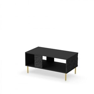 Konferenčný stolík BULLET 92 cm čierny/zlatý vyobraziť