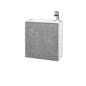 Dreja - Kúpeľňová skrinka VARIANTE SZD 50 umývadlo Zoom - N01 Biela lesk / D20 Galaxy / Levé 328146 vyobraziť