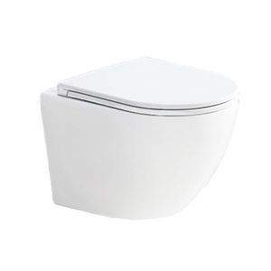 MEREO - WC závesné kapotované, Smart Flush RIMLESS, 495x360x370, keramické, vr. sedátka CSS113S VSD82T1 vyobraziť